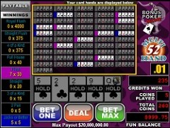 Bónusz Póker Deluxe 52 Video Póker